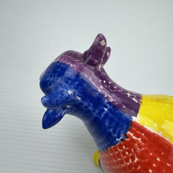 Ceramic Cow Coin Bank Milk Cream Statue Farmhouse Country Folk Art - Picture 8 of 15